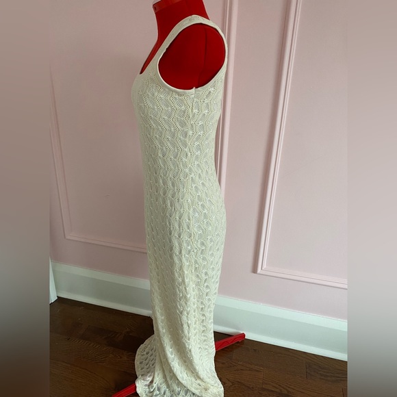 Vintage L’atelier Clientele Maxi Dress, Sleeveless, Cream, Lined, Women’s US S/M - Picture 5 of 14